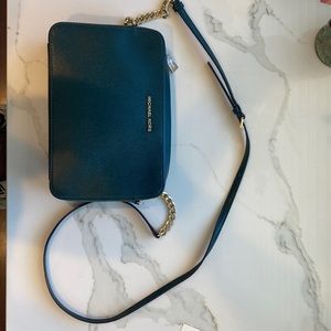 Michael Kors crossbody green purse